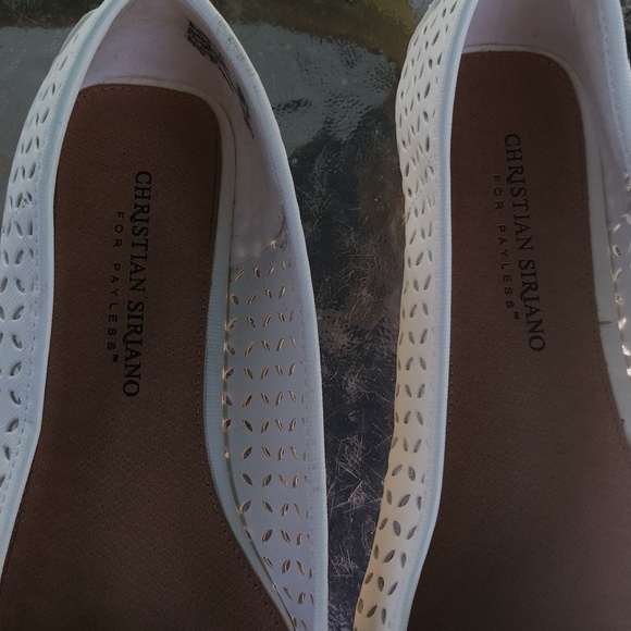 Christian Siriano for Payless white perforated flats size 8 - Picture 4 of 8